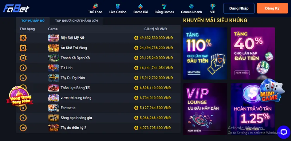 Sòng bạc trực tiếp 78win